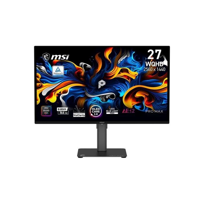 MSI PRO MAX 271QPX14G QD‑OLED HDR Οθόνη 27" QHD 2560x1440 144Hz 0,03ms GTG