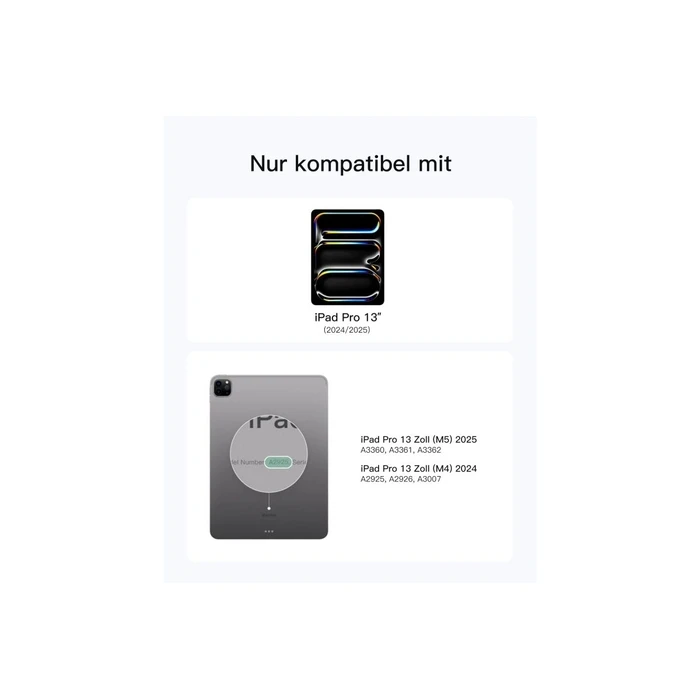 inateck Πληκτρολόγιο iPad 13'' QWERTZ μαύρο [KB903-13P_black]