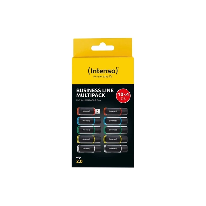 Intenso USB Stick Business Line 4GB - πακέτο 10 τεμαχίων