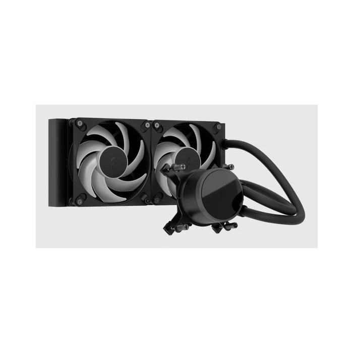 Fractal Design WAK Radius 240 RGB Black AIO CPU Liquid Cooler with 2x120mm Fans and RGB