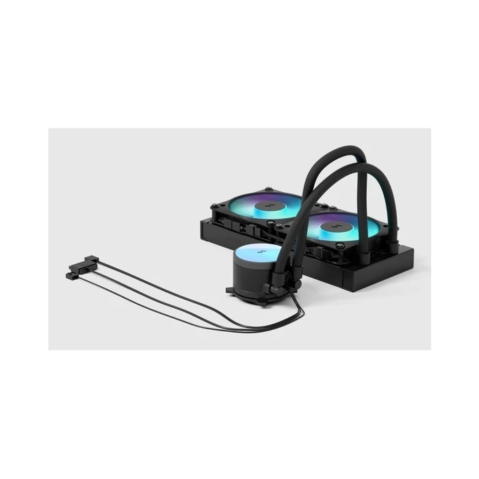 Fractal Design WAK Radius 240 RGB Black AIO CPU Liquid Cooler with 2x120mm Fans and RGB