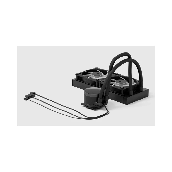 Fractal Design WAK Radius 240 RGB Black AIO CPU Liquid Cooler with 2x120mm Fans and RGB