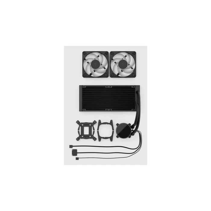 Fractal Design WAK Radius 240 RGB Black AIO CPU Liquid Cooler with 2x120mm Fans and RGB