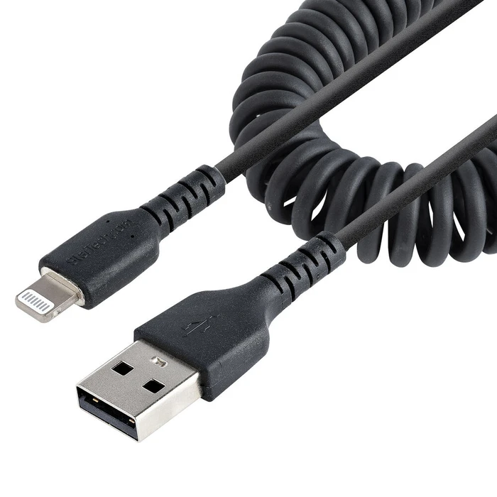 Καλώδιο USB σε Lightning Startech RUSB2ALT1MBC Μαύρο 1 m