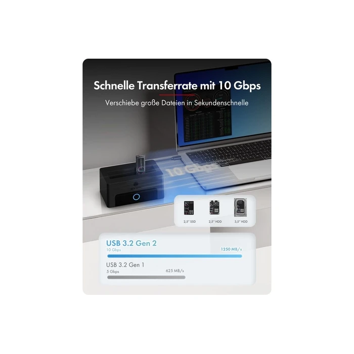 Icy Box M.2 SATA III SSD Enclosure USB 3.2 IB-1123M-CU31