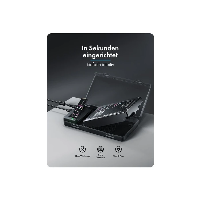 Icy Box Docking Station για Σκληρούς Δίσκους SATA & M.2 NVMe IB-3882MSCL-CU31