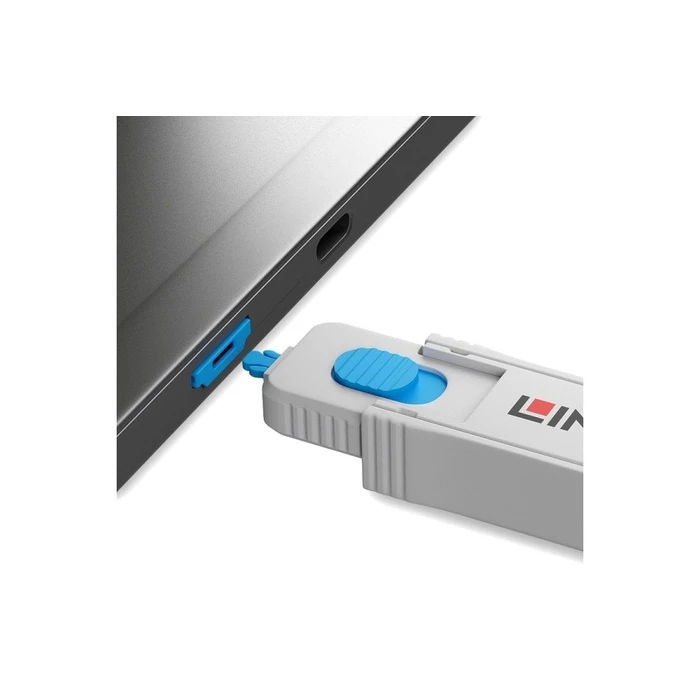 Lindy Port Blocker HDMI 1 Key + 4 x Blocks Blue