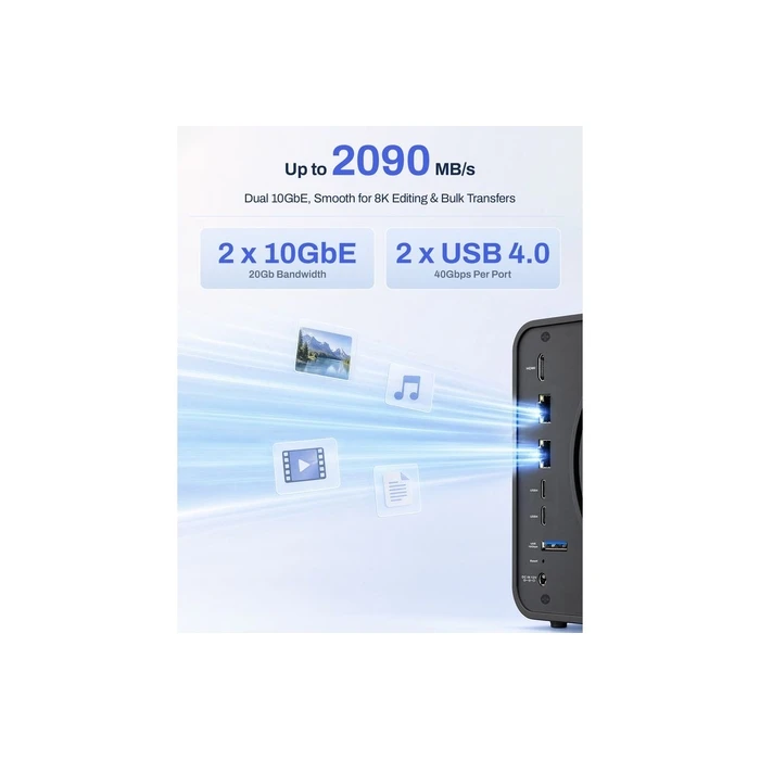 TERRAMASTER F6-425PRO NAS, 6 πυρήνες, 8GB DDR5 RAM, χωρίς δίσκους