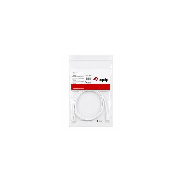 Equip USB-C 2.0 → USB-C Cable 3A PD 60W 1.00 m White (SKU 595626, MPN 128842)