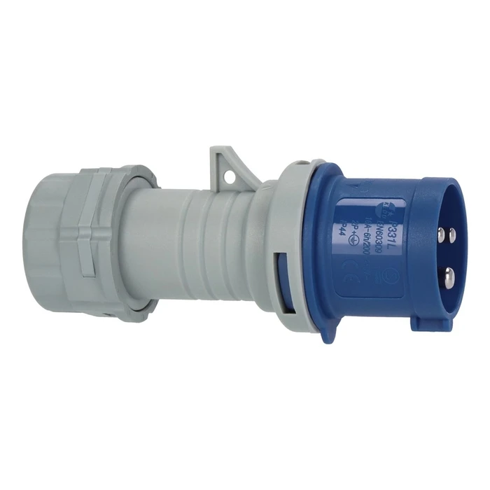 Brennenstuhl CEE plug 230V/16A IP44 with LED voltage indicator (Article 1081010100)