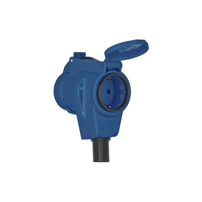 Brennenstuhl Camping / Maritime Adapter Cable IP44, 1.5 m — Schuko plug to angled CEE coupling (16 A, H07RN-F 3G2.5), MPN 1132910325