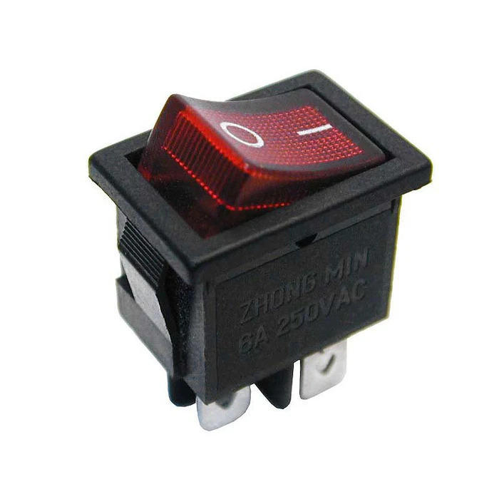 Default Brand ON-OFF Switch 3A 250V 4 Contacts MK1012C