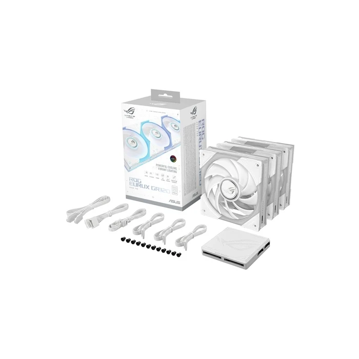ASUS ROG Eurux GR120 122mm ARGB Case Fans (3-pack) White