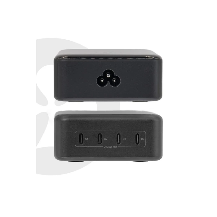 Club 3D GaN 4-Port USB-C Charging Station 240W Power Delivery (CAC-1933) - Black