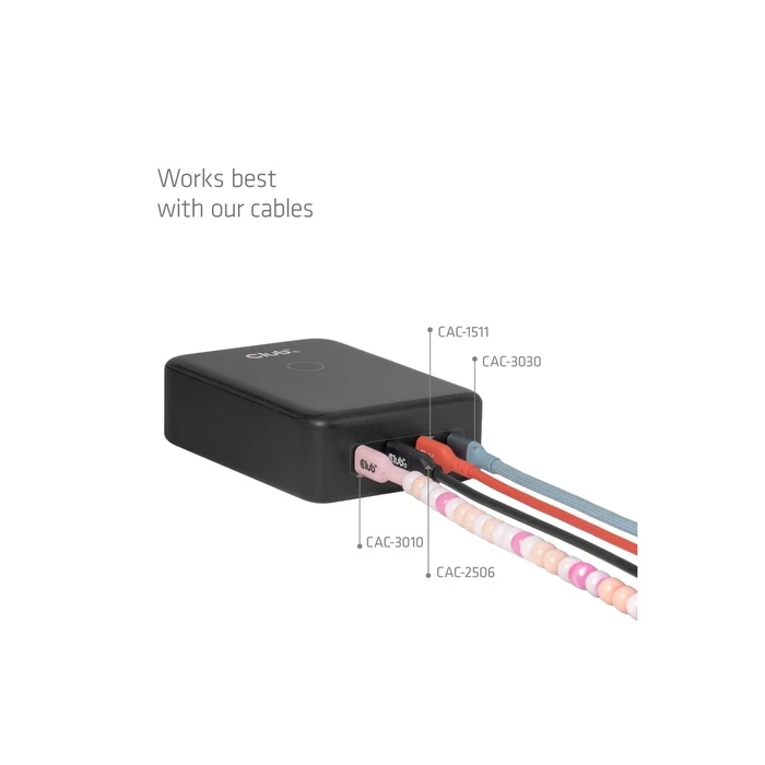Club 3D GaN 4-Port USB-C Charging Station 240W Power Delivery (CAC-1933) - Black