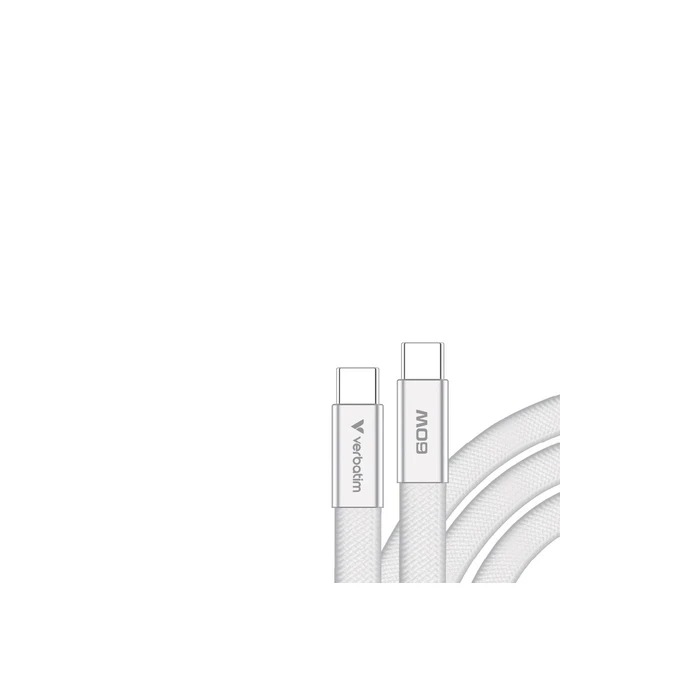 Verbatim USB-C to USB-C Cable 60W PD 1.2m White (30274)