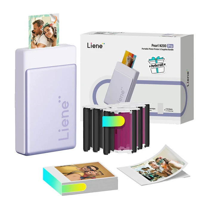Φορητός Εκτυπωτής Φωτογραφιών Liene Pearl N200 Pro 2x3 ιντσών (Bundle)