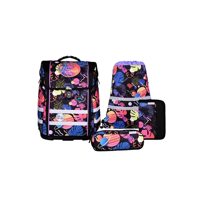 McNeill Schulranzen-Set PERFECTO 5-piece School Bag Set  DISNEY STITCH III