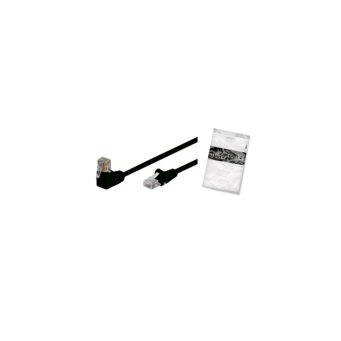 Shiverpeaks BASIC-S Patch καλώδιο Cat.6 S/FTP, γωνιακό-ευθύ RJ45, 0,25 m, μαύρο (BS08-64005, EAN:4017538068255)