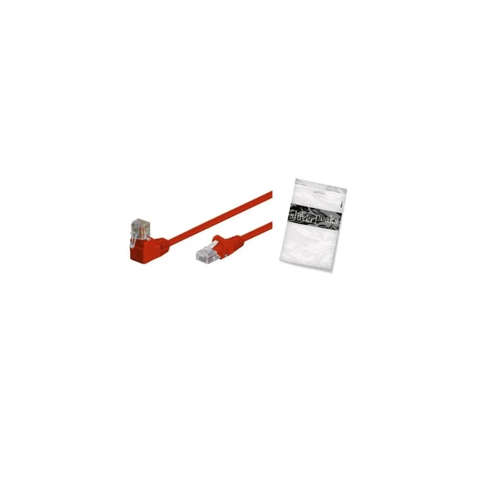 shiverpeaks BASIC-S Patch Cable CAT.6 S/FTP PIMF angled-to-straight red 10 m