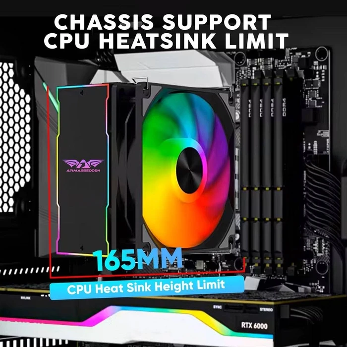 Κουτί Η/Υ Armaggeddon With 3 Argb Fans Tritron Pro 300 White