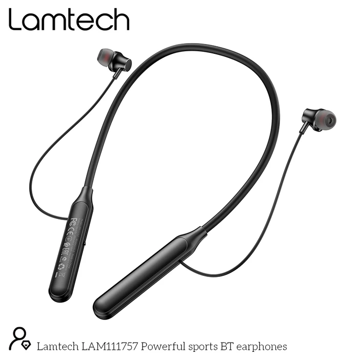 Bluetooth Handsfree Lamtech POWERFUL SPORTS Black