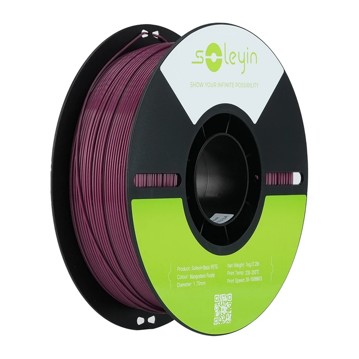 Creality3D Soleyin PETG 3D Printer Filament 1.75mm Mangosteen Purple 1kg 3301030161