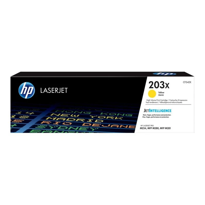 Toner HP 203X - High Yield - Yellow - Original - LaserJet (CF542X)