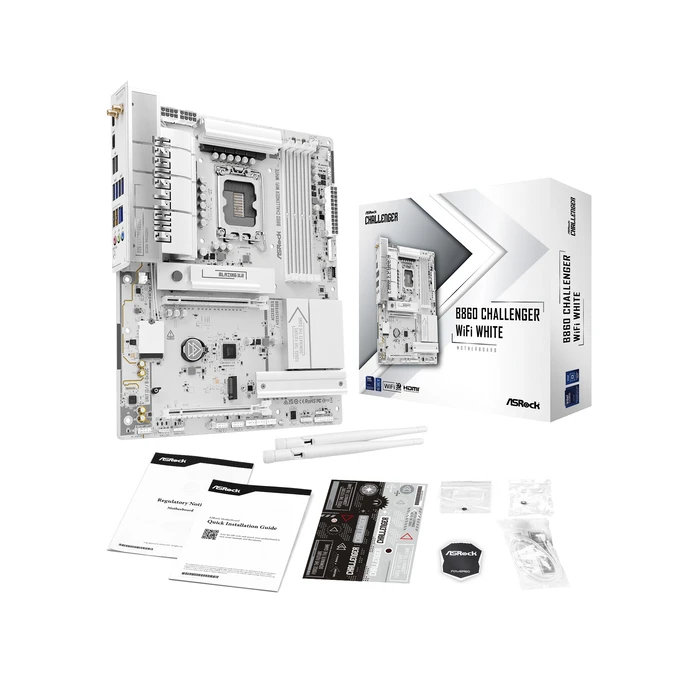 Motherboard AsRock B860 Challenger WiFi White ATX LGA1851 Socket B860