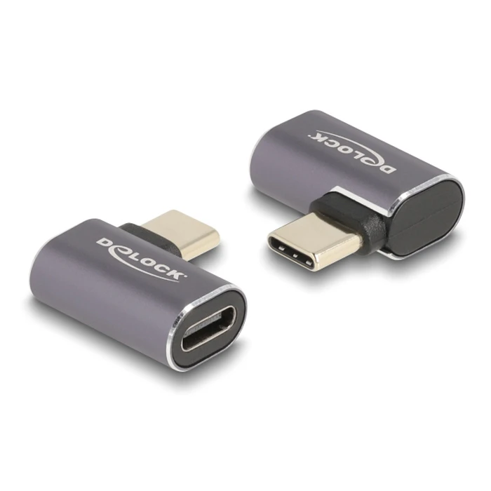Αντάπτορας USB-C Delock 60047, Αρσενικό σε Θηλυκό, 100W, 40Gbps, Γκρι