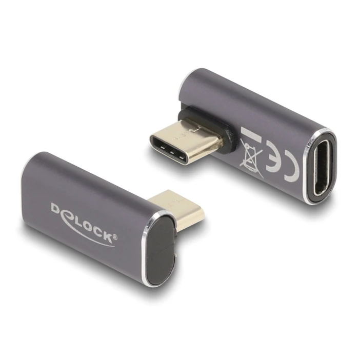 Αντάπτορας USB-C Delock 60048, αρσενικό σε θηλυκό, 100W, 40Gbps, γκρι