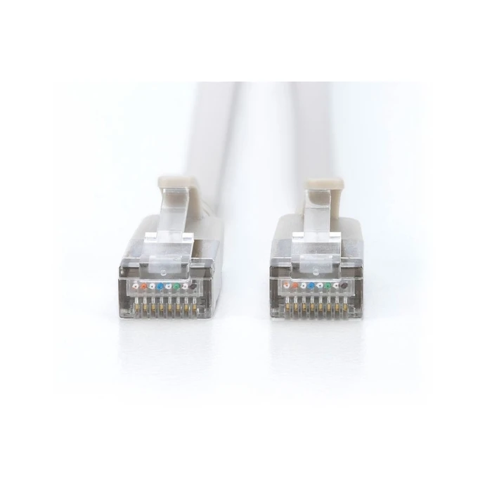 DIGITUS Patch καλώδιο CAT 6A F/FTP Slim 0,30 m γκρι 10 τεμάχια