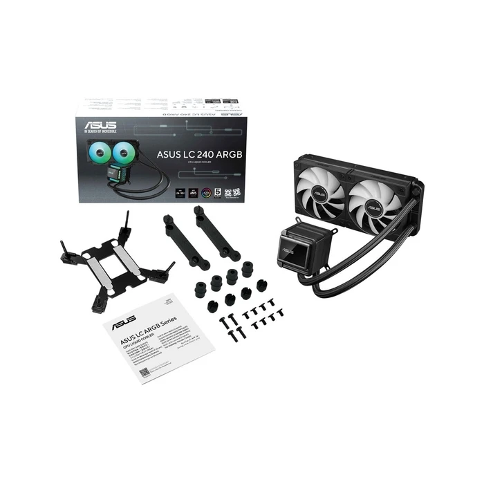 Asus LC 240 Υδρόψυξη AIO CPU με 2 Ανεμιστήρες 120mm και ARGB Φωτισμό