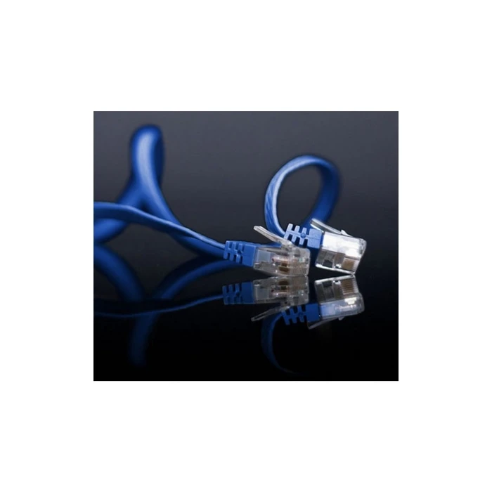 Shiverpeaks SP711-SL0.25B Cat.6 slim-line flat patch cable, blue, 0.25 m