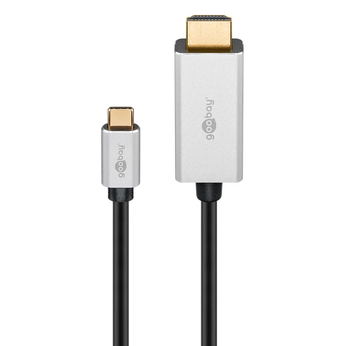 Καλώδιο USB Goobay USB-C σε HDMI 60174, HDR, 8K, copper, 2m, μαύρο