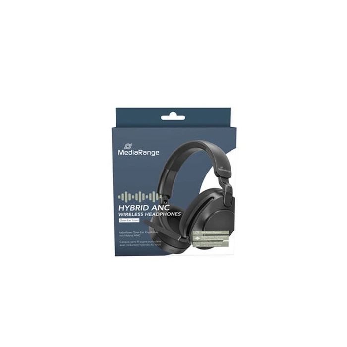 MediaRange Over-Ear Hybrid ANC Headphones with Boom Microphone  800mAh (Model MROS308)