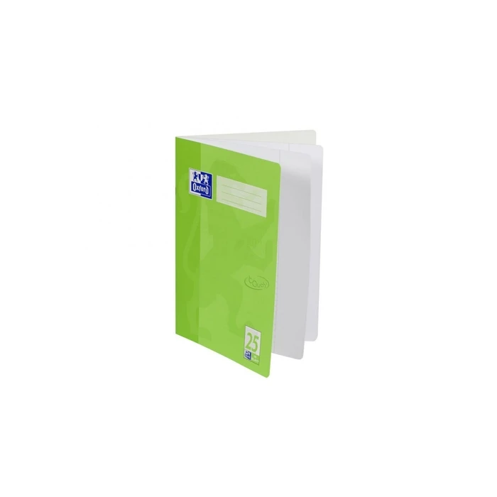 Oxford Touch Σχολικό Τετράδιο A4, 16 φύλλα (32 σελίδες), Lineatur 25 με περιθώριο L, πράσινο
