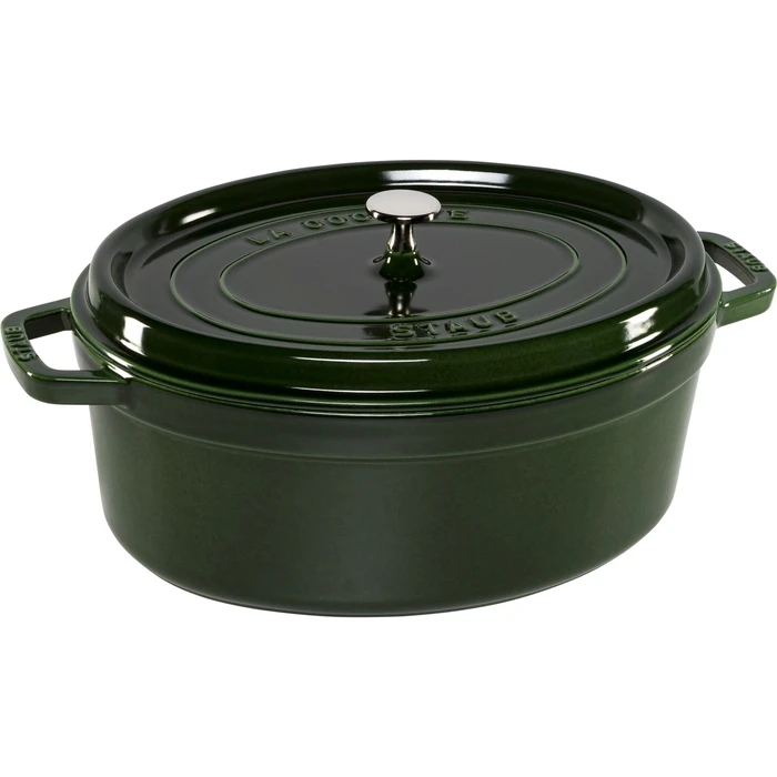 Staub La Cocotte Οβάλ 33 cm Basil Green Μαντέμι