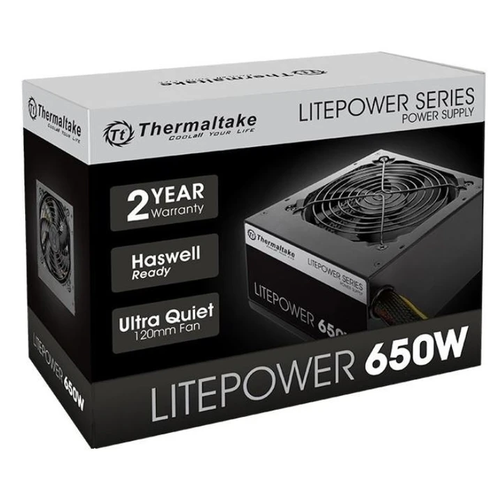 Τροφοδοτικό 650W Thermaltake Litepower II Black (Active PFC, 2xPEG, Single Rail)