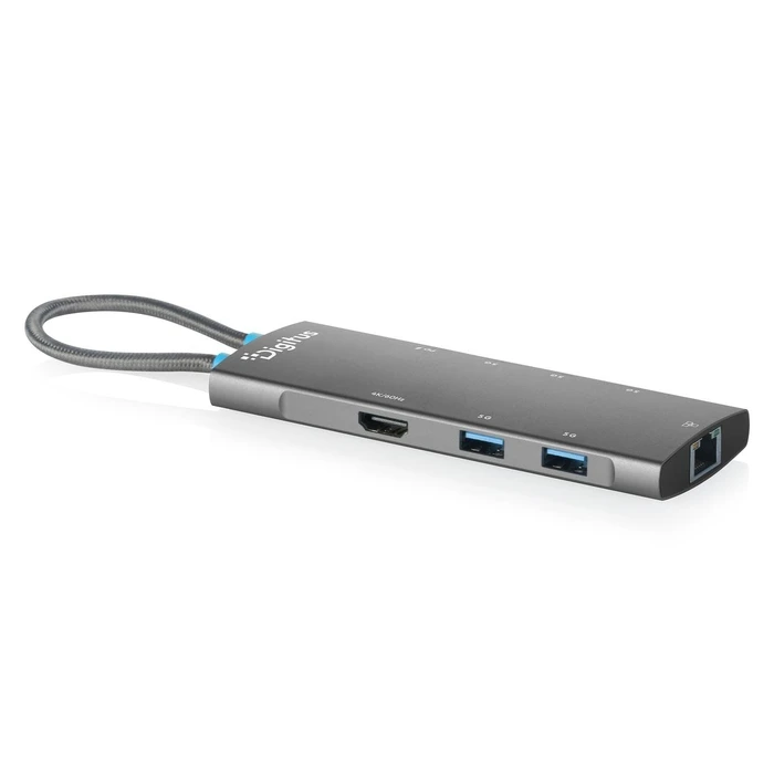 DIGITUS USB-C Docking Station 8 θυρών, HDMI, USB, RJ45, PD (DA-70921)