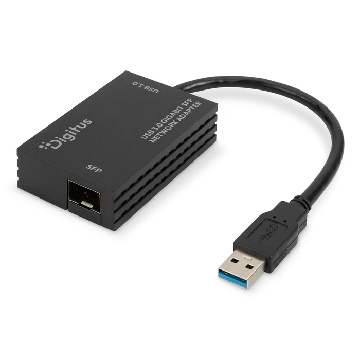 DIGITUS USB 3.0 Gigabit SFP Network Adapter (DN-3026 / DN-3026-1, SKU 603300, EAN 4016032509806)