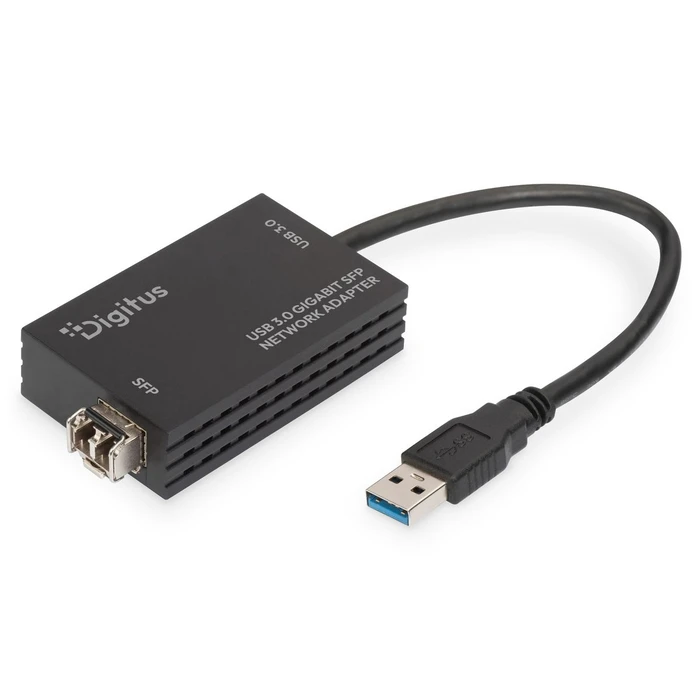 DIGITUS USB 3.0 Gigabit SFP Network Adapter (DN-3026 / DN-3026-1, SKU 603300, EAN 4016032509806)
