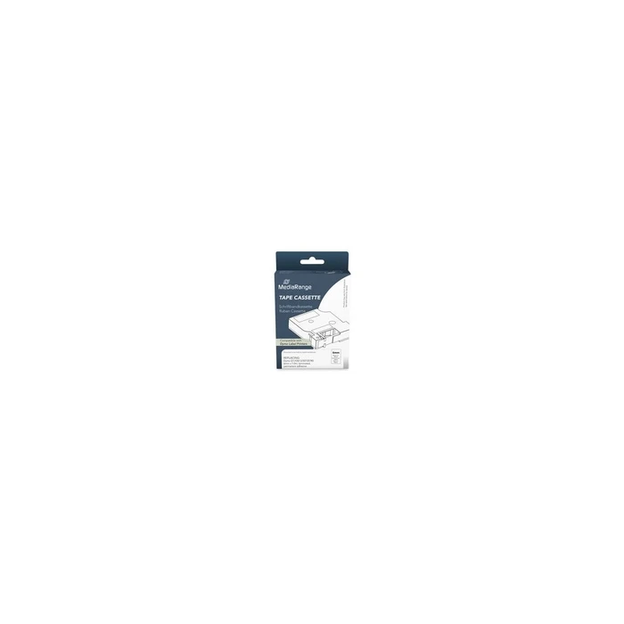 MediaRange Ταινία ετικετών (Schriftbandkassette) συμβατή με Dymo D1 43613 / S0720780 6mm x 7m Μαύρο σε Άσπρο (MRDY43613)