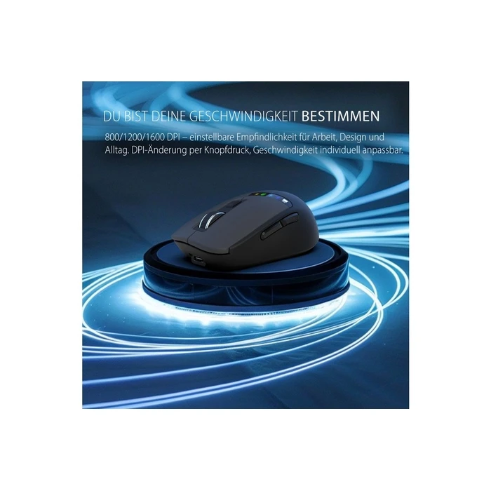INCA IWM-512RS / IWM-512R Wireless Ergonomic Mouse (Right-handed) - Bluetooth 5.0 & 2.4GHz, 800/1200/1600 DPI