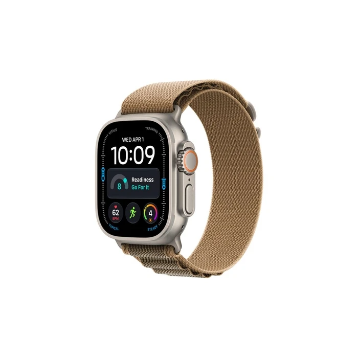 Apple Watch Ultra 4 Titanium 49mm Natural Titanium με Desert Alpine Loop (Medium)