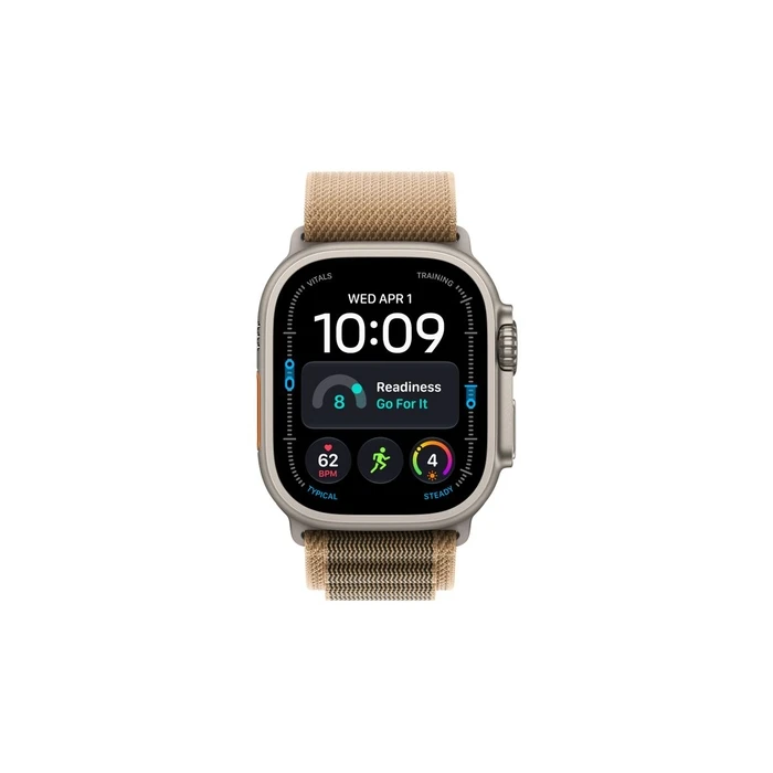 Apple Watch Ultra 4 Titanium 49mm Natural Titanium με Desert Alpine Loop (Medium)