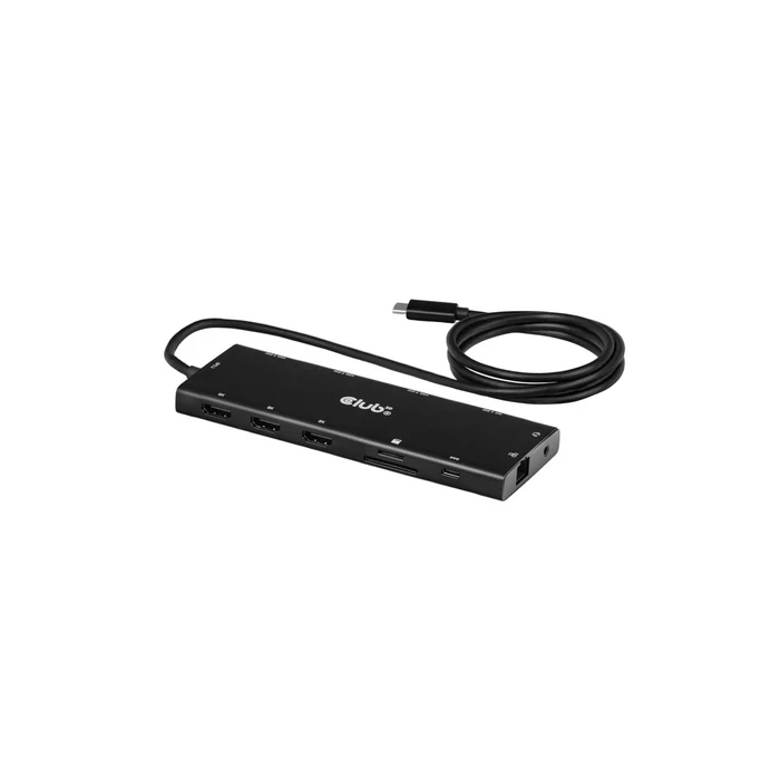 Club 3D USB‑C 12‑σε‑1 Hub, 3×HDMI / 3×USB‑C / USB‑A / LAN, 8K30Hz, PD140W (CSV‑2556)