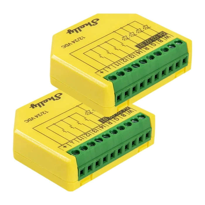 Shelly Plus RGBW Smart Switch Wi‑Fi & Bluetooth 10A (2 τεμ.)