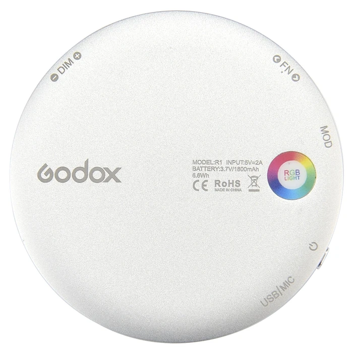 Godox LED R1 RGB Round Mini RGB Creative LED Light