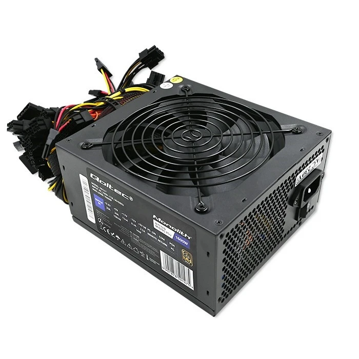 Τροφοδοτικό Qoltec Atx | 1600w | 80 Plus Gold | Bitcoin Miner